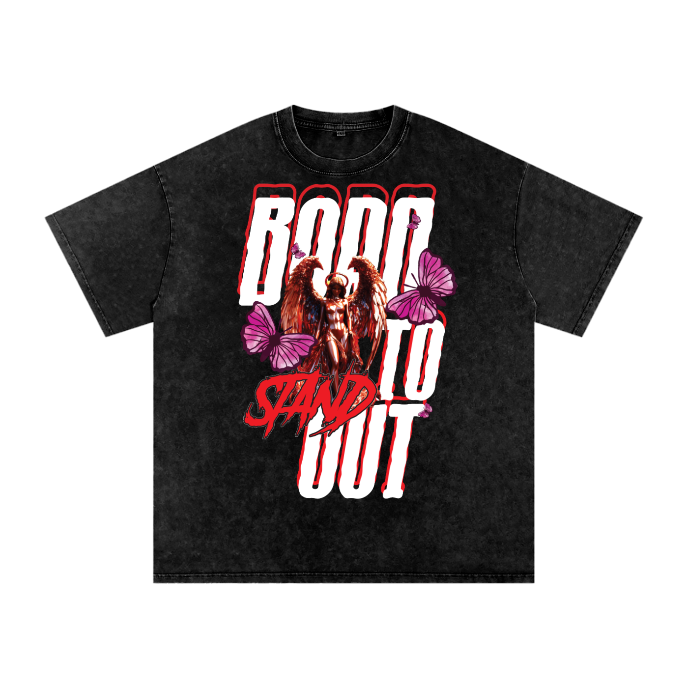 Born to Stand Out Graphic Tee | Angel & Butterfly Streetwear