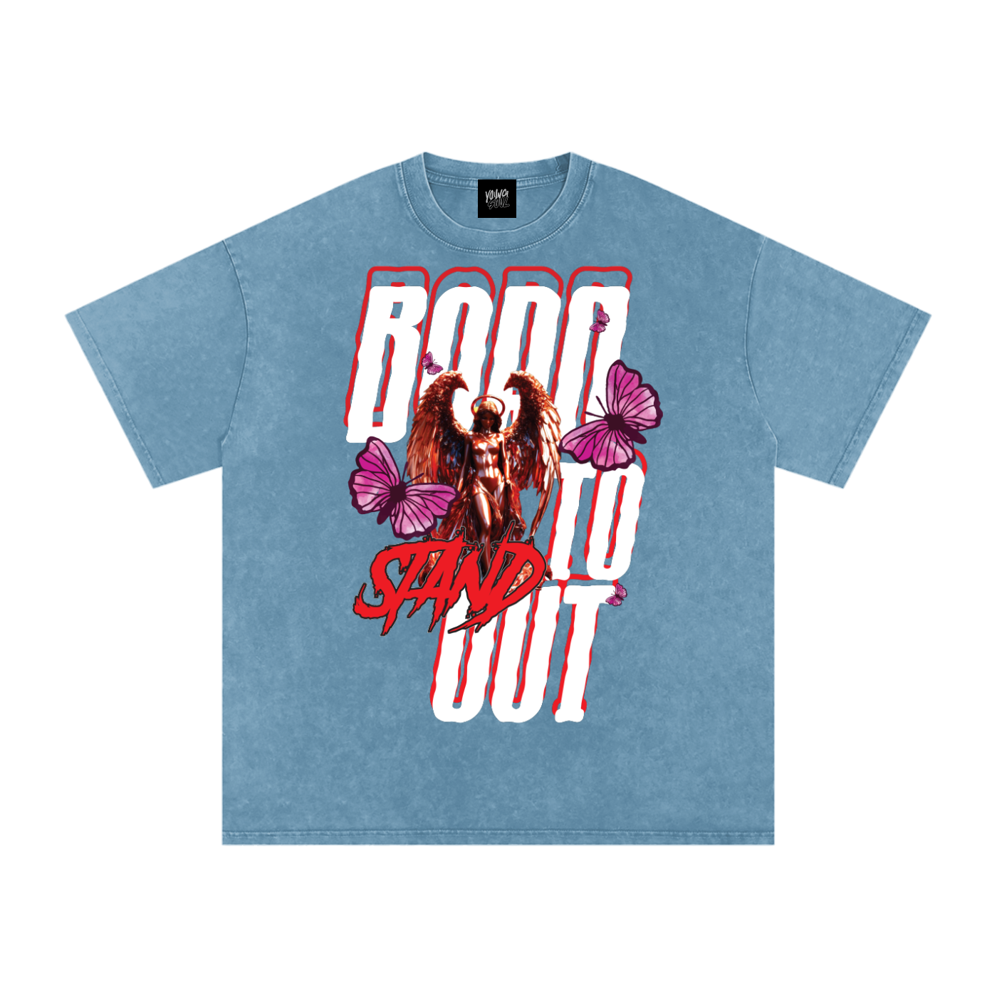 Born to Stand Out Graphic Tee | Angel & Butterfly Streetwear
