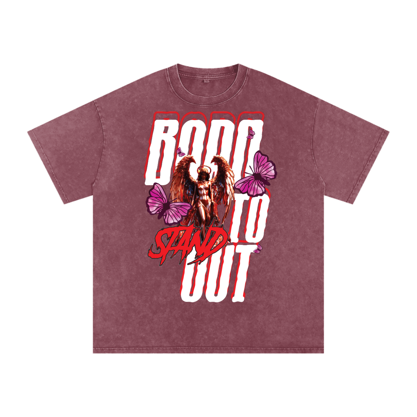 Born to Stand Out Graphic Tee | Angel & Butterfly Streetwear