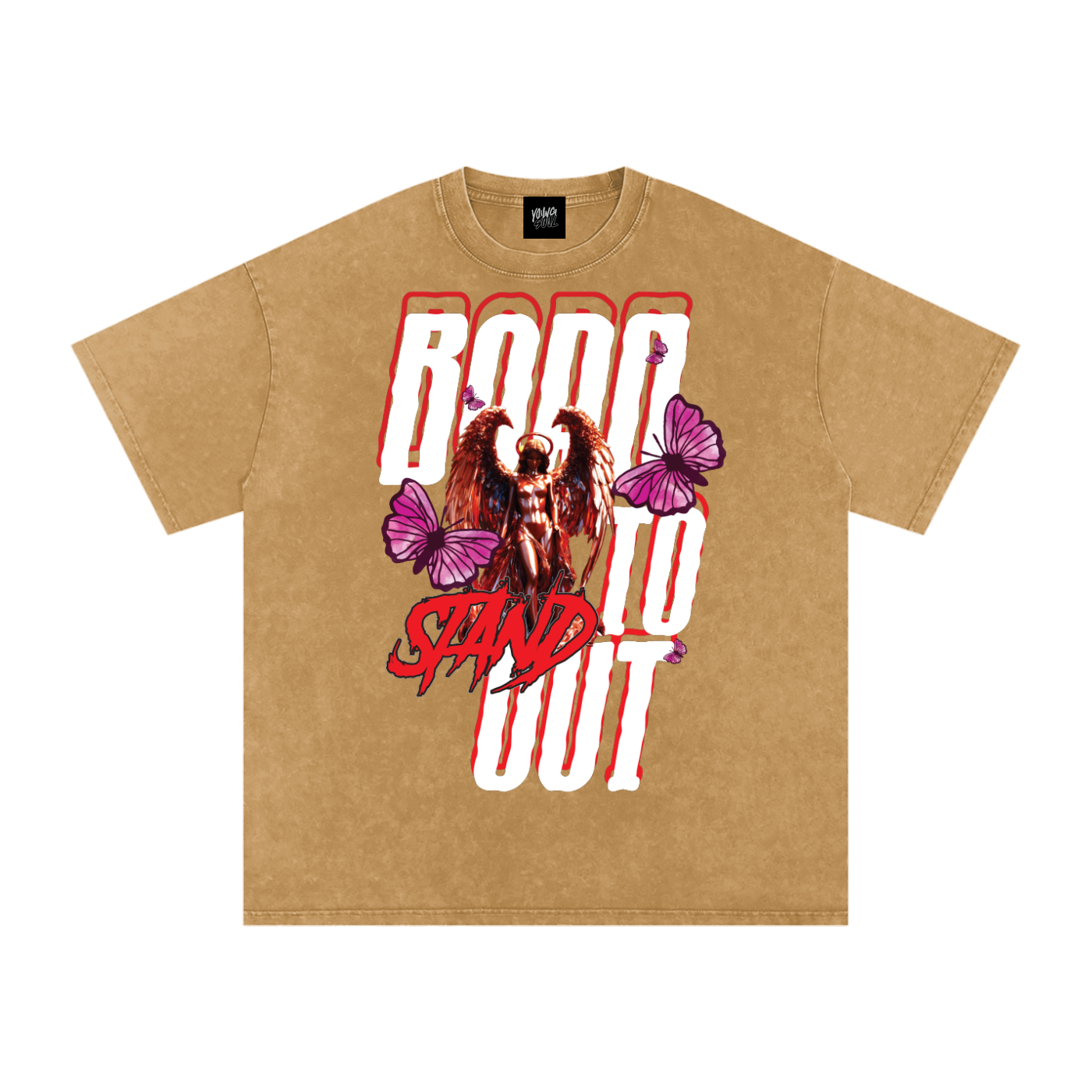 Born to Stand Out Graphic Tee | Angel & Butterfly Streetwear