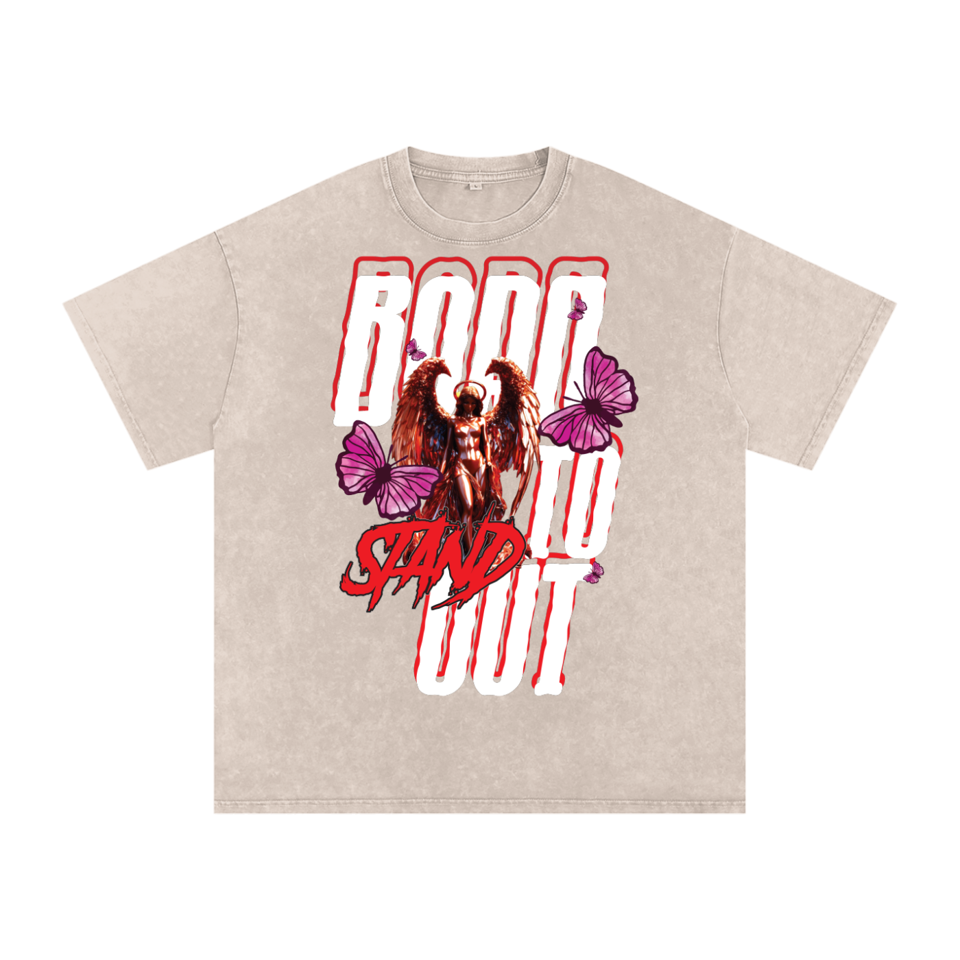 Born to Stand Out Graphic Tee | Angel & Butterfly Streetwear