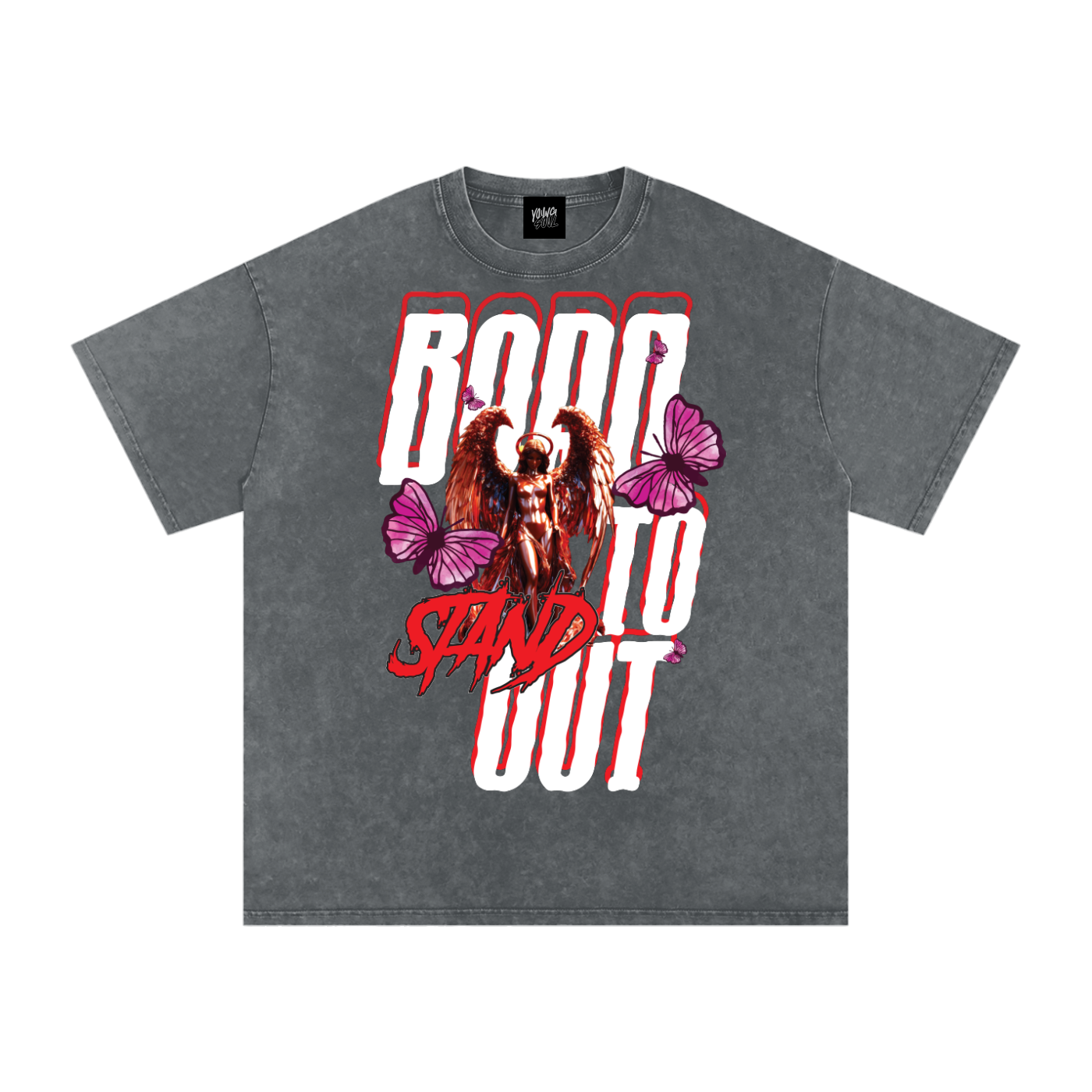 Born to Stand Out Graphic Tee | Angel & Butterfly Streetwear