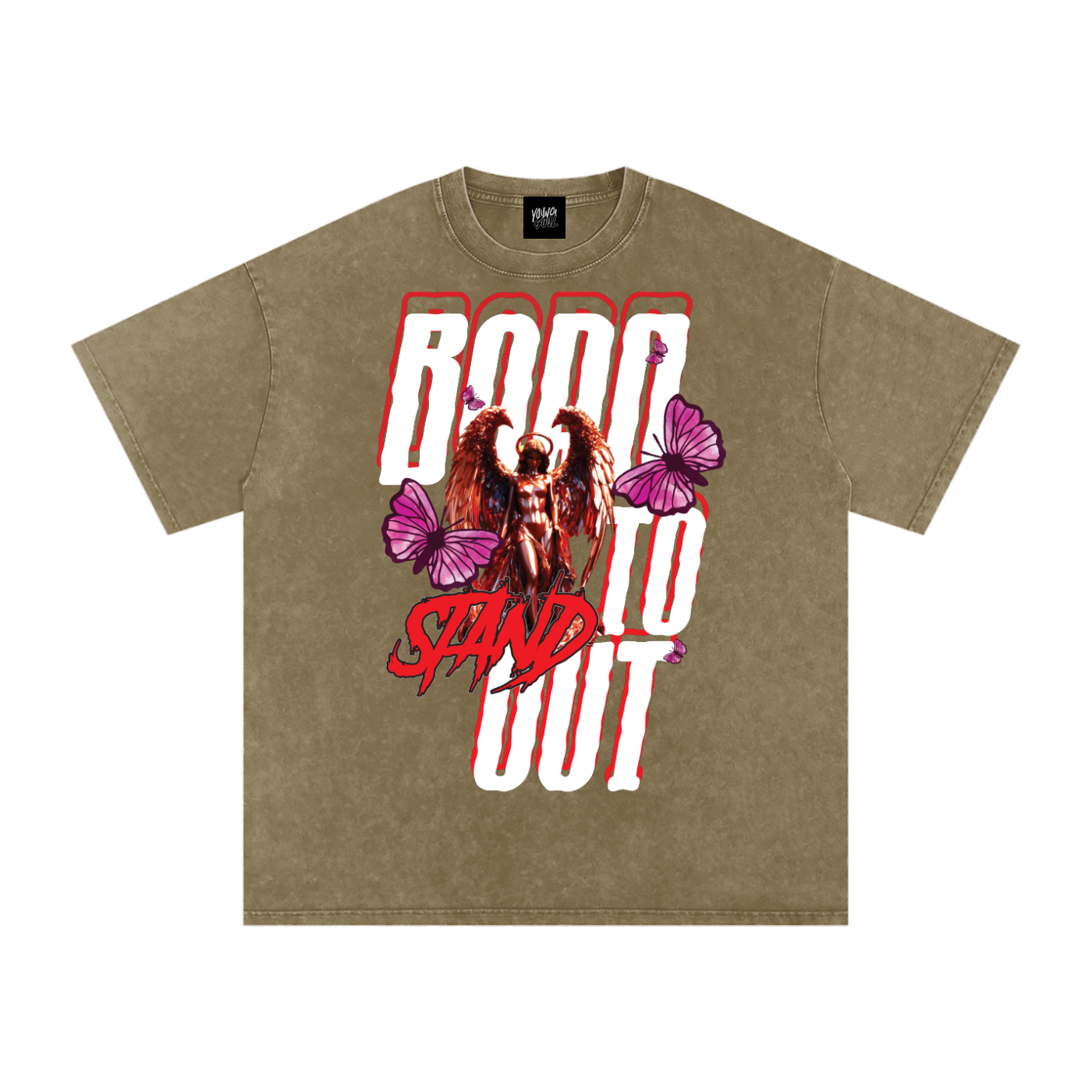 Born to Stand Out Graphic Tee | Angel & Butterfly Streetwear