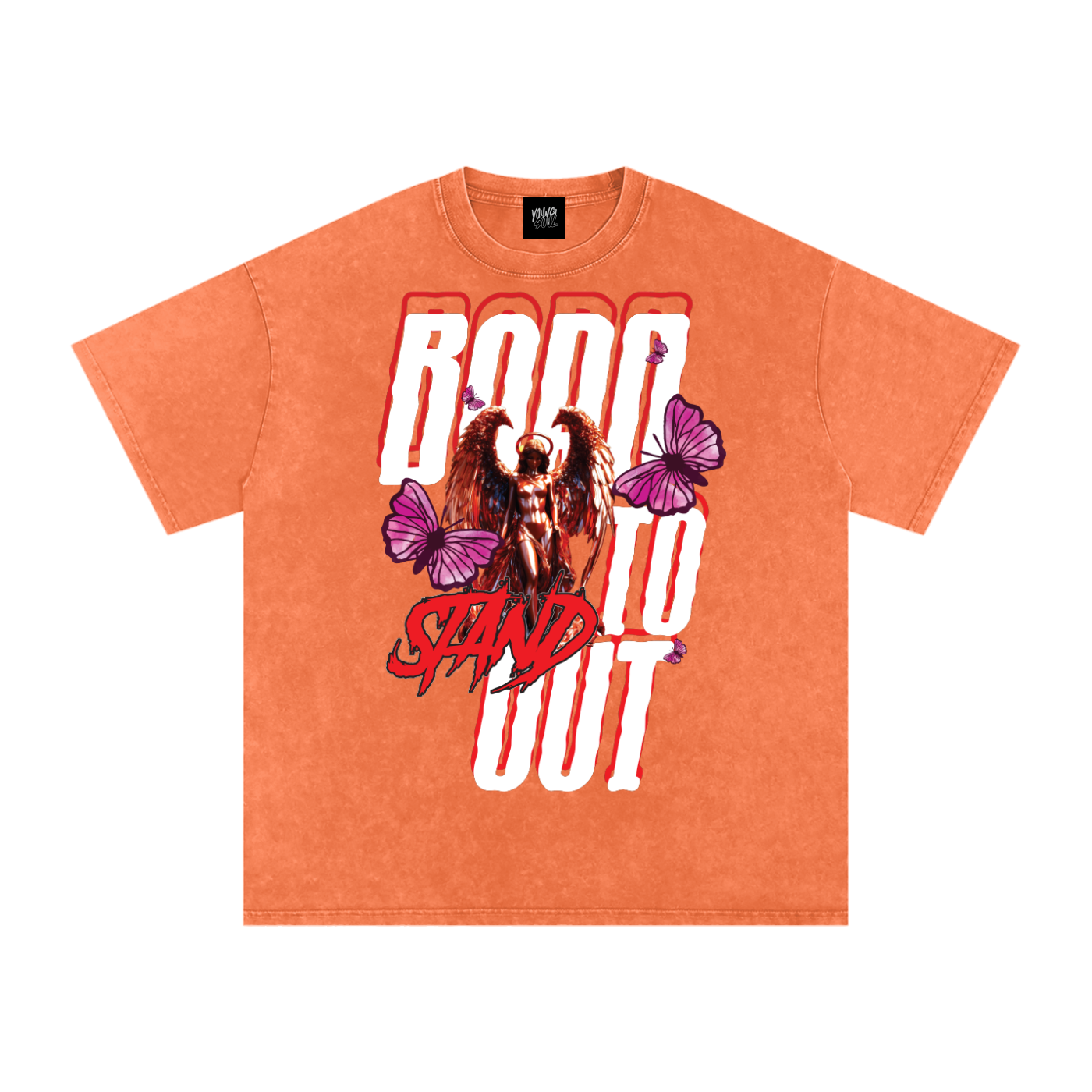 Born to Stand Out Graphic Tee | Angel & Butterfly Streetwear