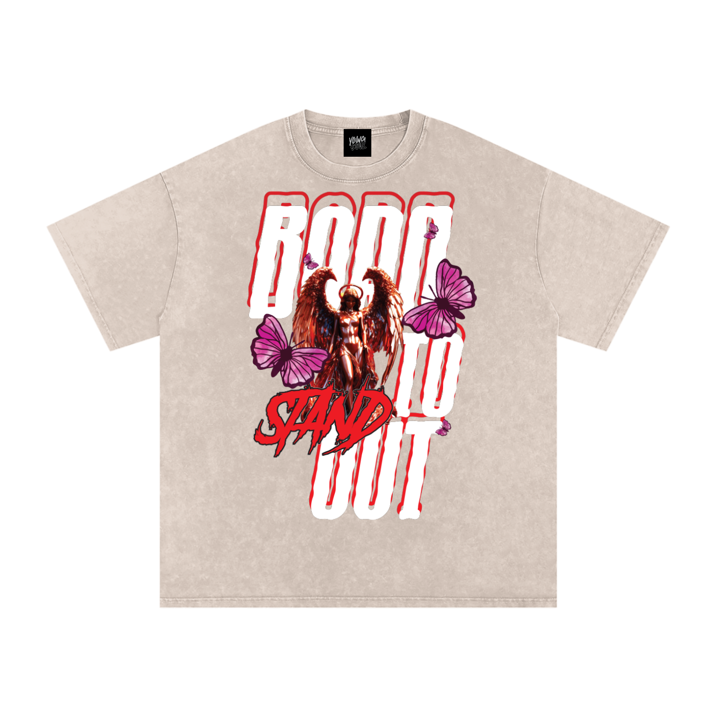 Born to Stand Out Graphic Tee | Angel & Butterfly Streetwear