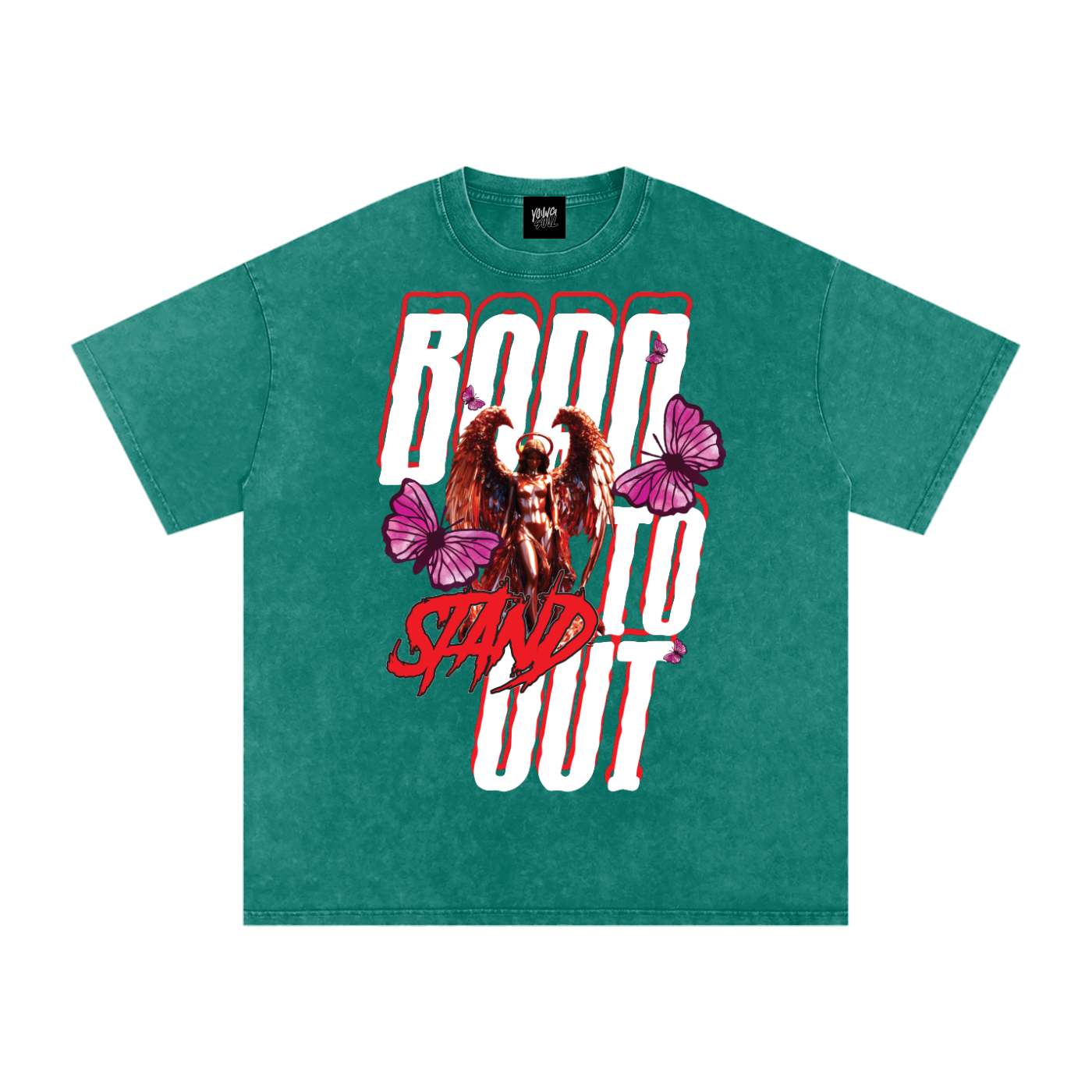 Born to Stand Out Graphic Tee | Angel & Butterfly Streetwear